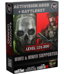 ACTIVISION AGED MODERN WARFARE 2 LEVEL CHECKED 101-200