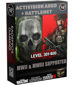 ACTIVISION AGED MODERN WARFARE 2 LEVEL CHECKED 301-400